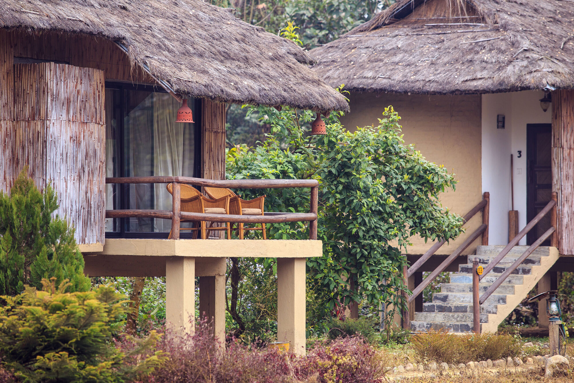 A villa balcony