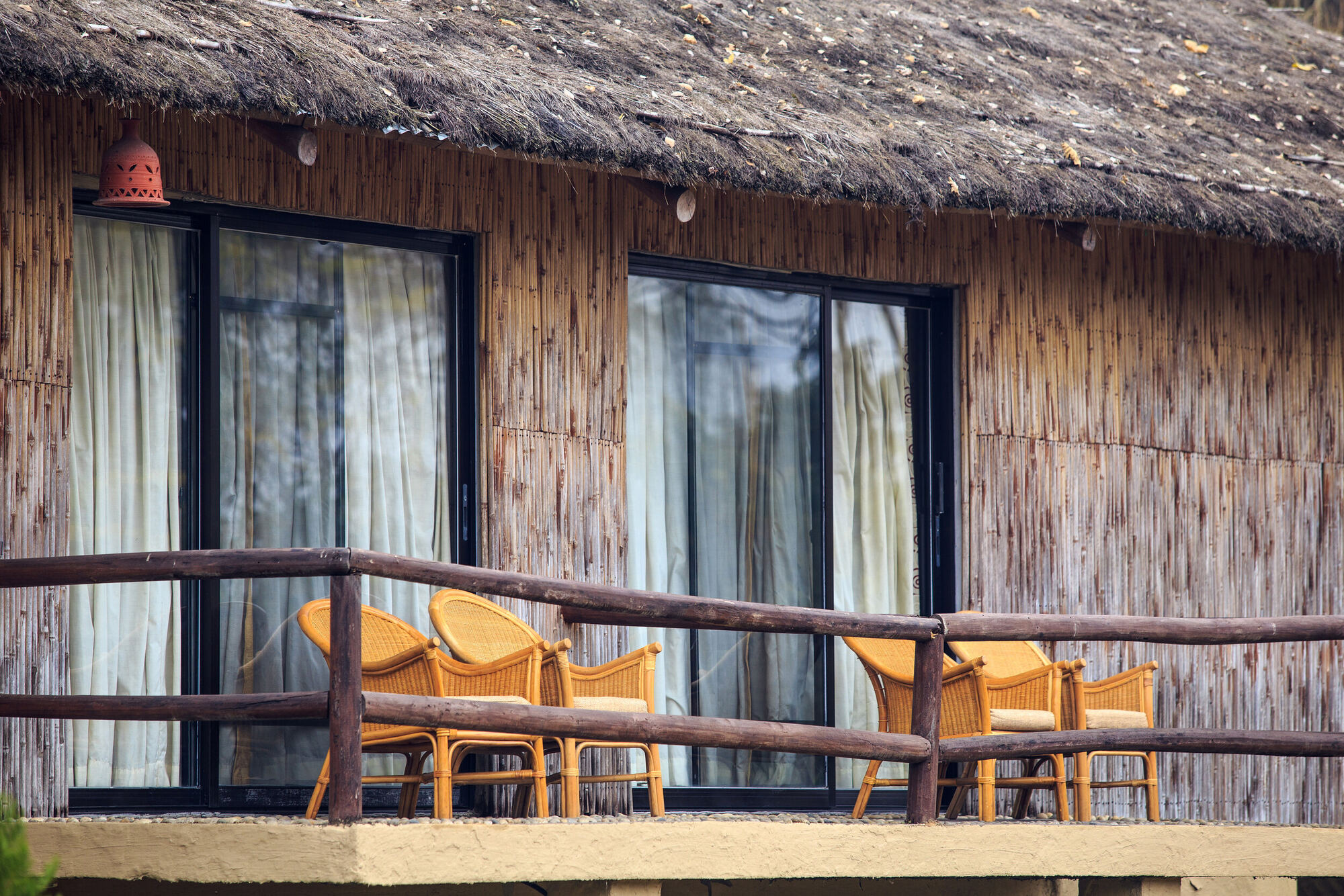 Balcony of a Duplex Villa at Green Jungle Resort