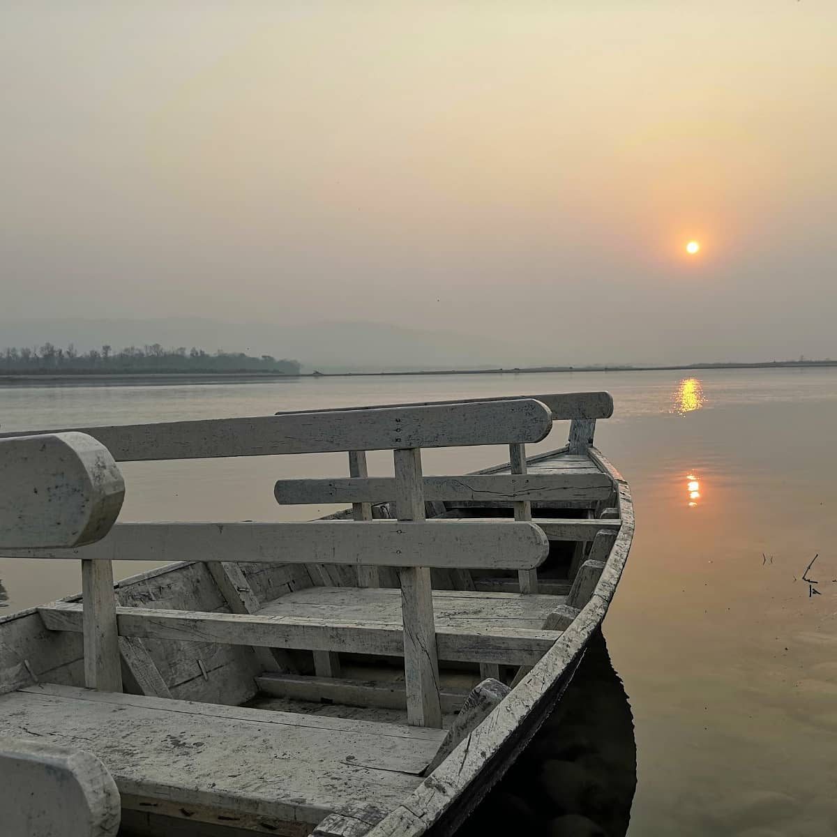 Sunset over the Narayani river